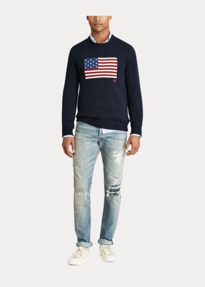 Suéter Polo Ralph Lauren The Iconic Flag Homem 13594-VEXC